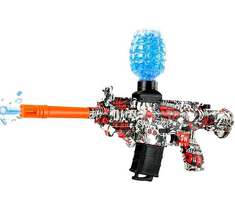 Electric Gel Blaster - M416 Splatter Ball Gun Fully Automatic (Red/Black)