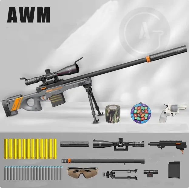 Lehui AWM Ejection sniper rifle foam blaster