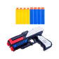 Soft Bullet Gun Childrens Toy Cartoon Pistol Can Launch Sponge Suction Cup (with 8 Soft Bullets) Toy Gun Childrens Toys