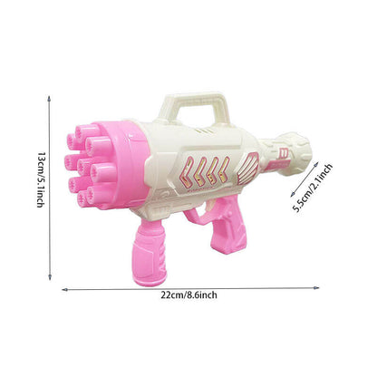 9-Hole Mini Rocket Bubble Machine Gatling Bubble Gun Blowing Bubbles Childrens Toys Birthday Gift-Biu Blaster-Uenel