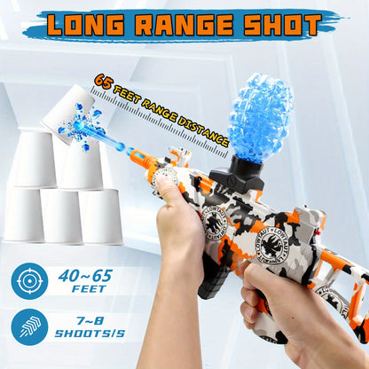 Electric Hopper Fed Blaster with Rechargeable Battery High Precision Shooting Toy