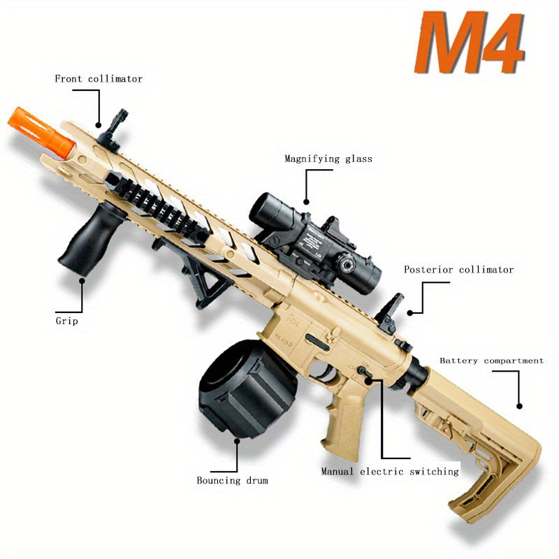 M4 Electric Gel Ball [7.4v High Speed Upgrade] Toy Rifle-WH28B-4