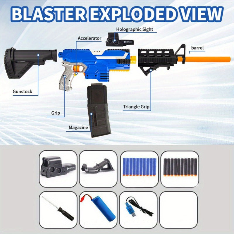 Toy Gun Automatic Sniper Rifle for Nerf Guns Bullets SBL-02A-Blue