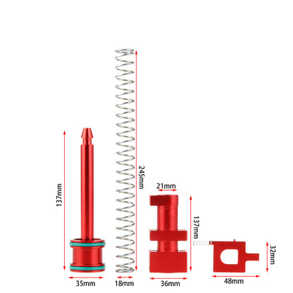 WORKER Extend Plunger Rod Spring Plug Upgade Kit for Longshot & Terminator-Kublai-Kublai