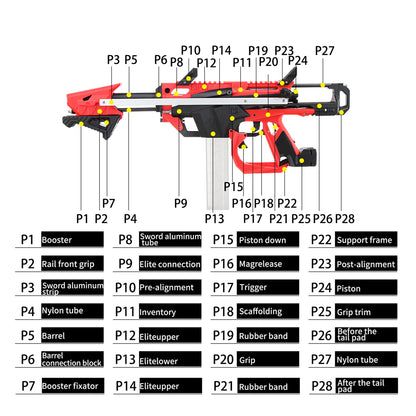 Worker Esper 3D Print Foam Blaster Kit-Kublai-Kublai