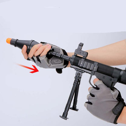 Manual RPG Rocket Launcher Rubber Head Ammo Toy Blaster