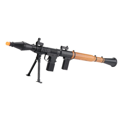 Manual RPG Rocket Launcher Rubber Head Ammo Toy Blaster