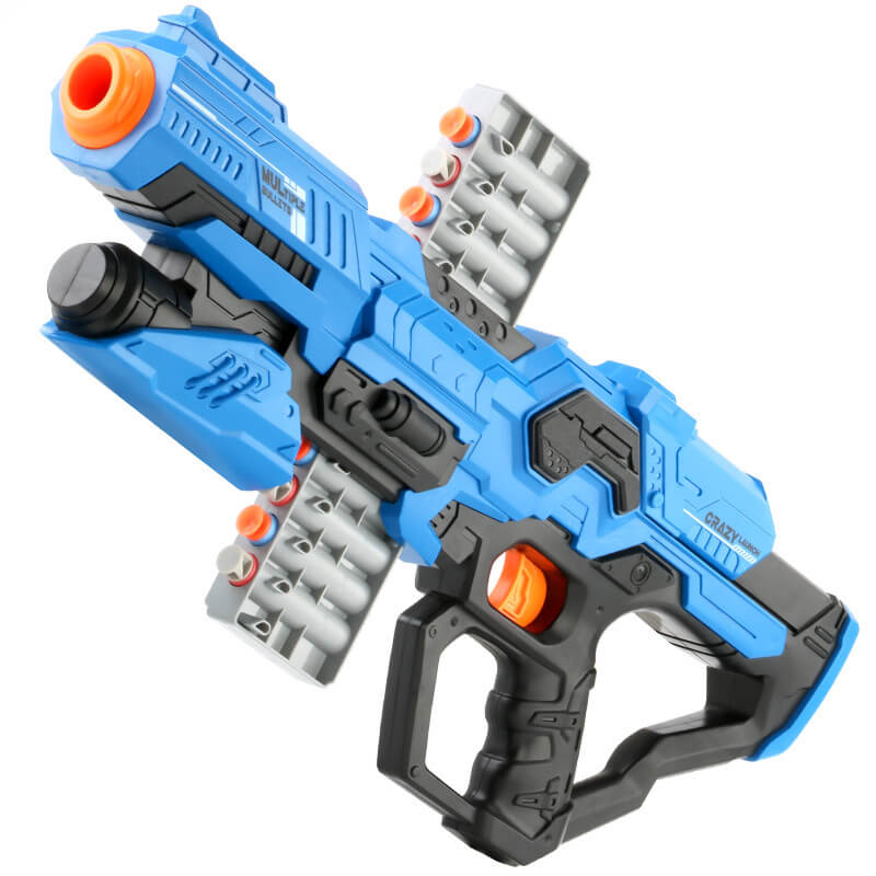 XH Manual Clip-Fed Sci-Fi Foam Dart Blaster w/ Target-Kublai-Kublai