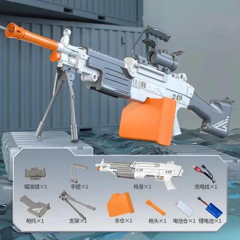 M249 SAW Electric Auto Large Capacity Squirt Blaster