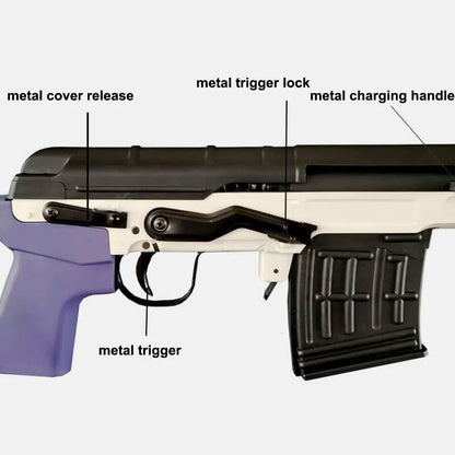 JY SVD Shell Ejecting Dragunov Sniper Dart Blaster