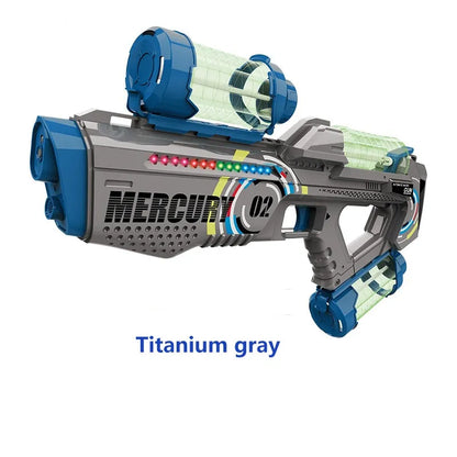 Glow in the Dark Mercury M2 Electric Water Gun with Luminous Light-Biu Blaster-gray-Uenel