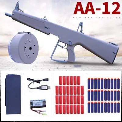 TZH AA-12 Electric Shell Ejecting Shotgun Toy Blaster