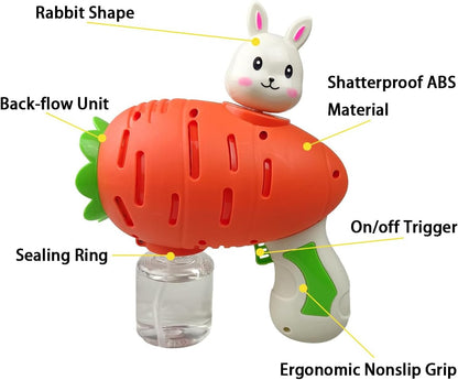 Easter Bunny Bubble Gun Automatic Bubble Blower Toy