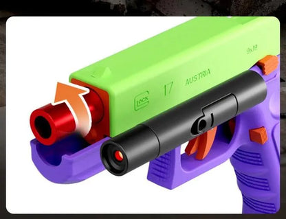 Glock Shell Ejecting Laser Tag Foam Dart Blaster