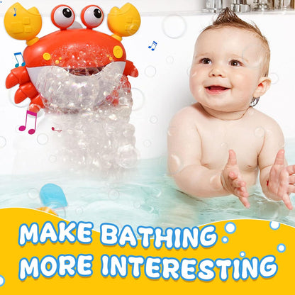 Automatic Bubble Crab Baby Bathtub Toys for Toddlers with Music