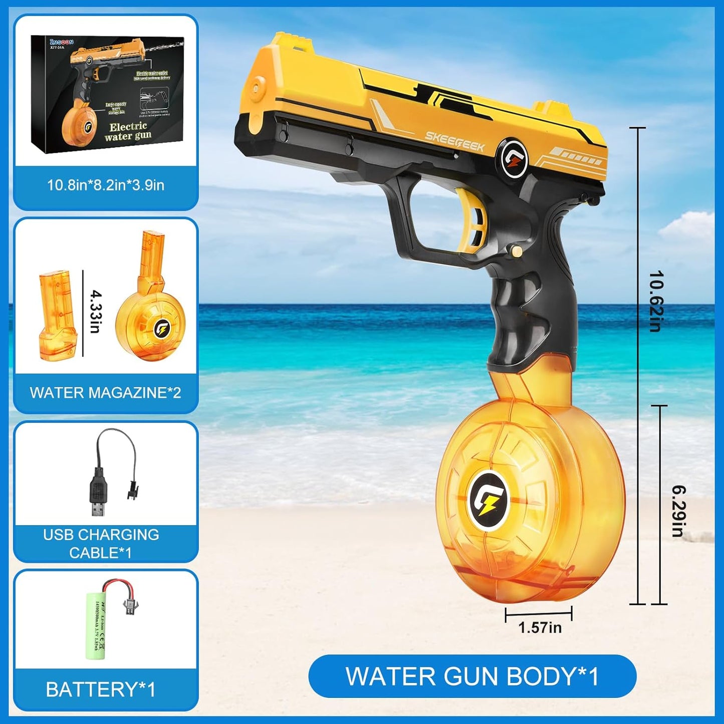 Fashion Glock Water Gun Drum Edition