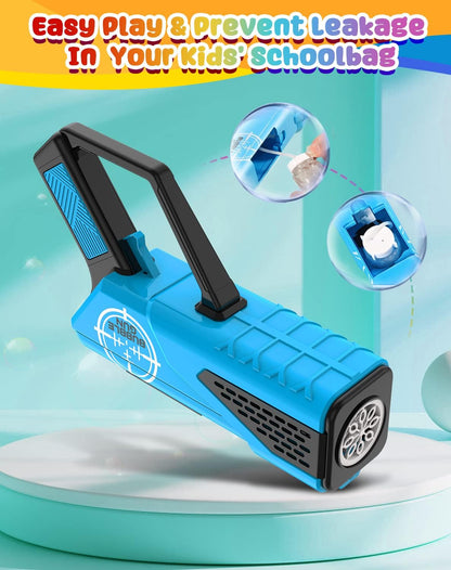 8-Hole Electric Full Automatic Bubble Machine Blower with Led Light