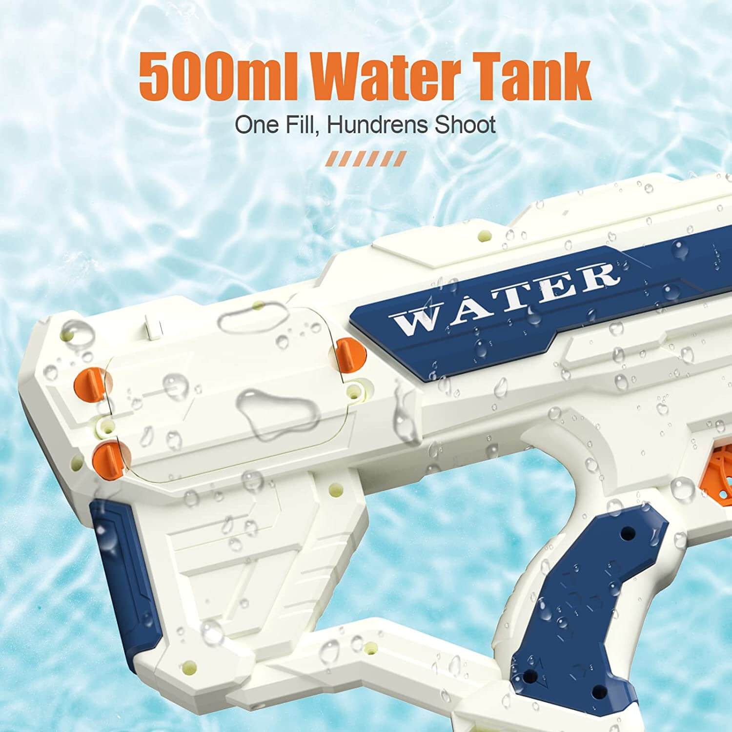Electric Powerful Waterproof Water Blaster Squirt Toy Gun-Biu Blaster-Uenel
