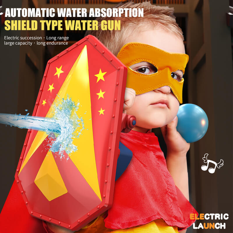 Electric Auto Refill China Warrier Shield Water Gun with Balls-Biu Blaster-Uenel