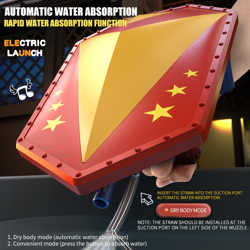 Electric Auto Refill China Warrier Shield Water Gun with Balls-Biu Blaster-Uenel