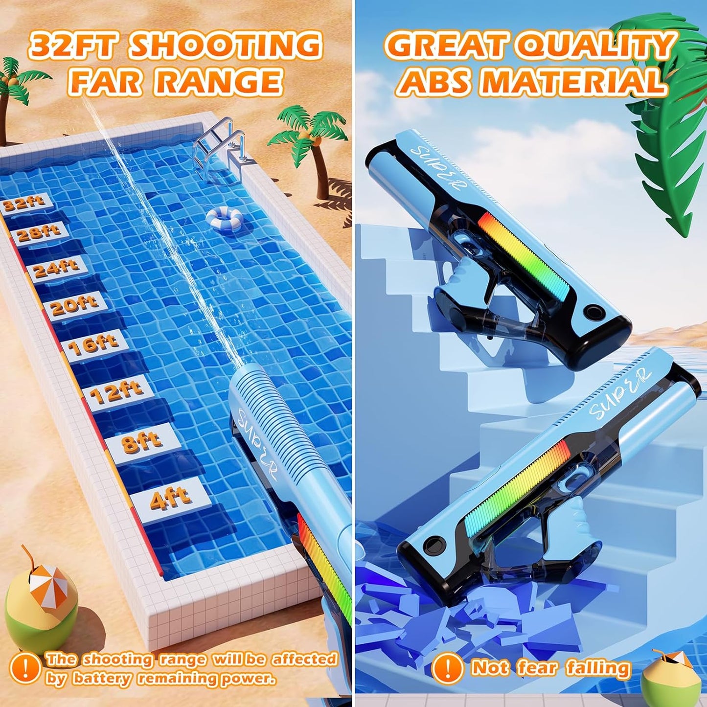 Fully automatic large capacity electric burst water gun