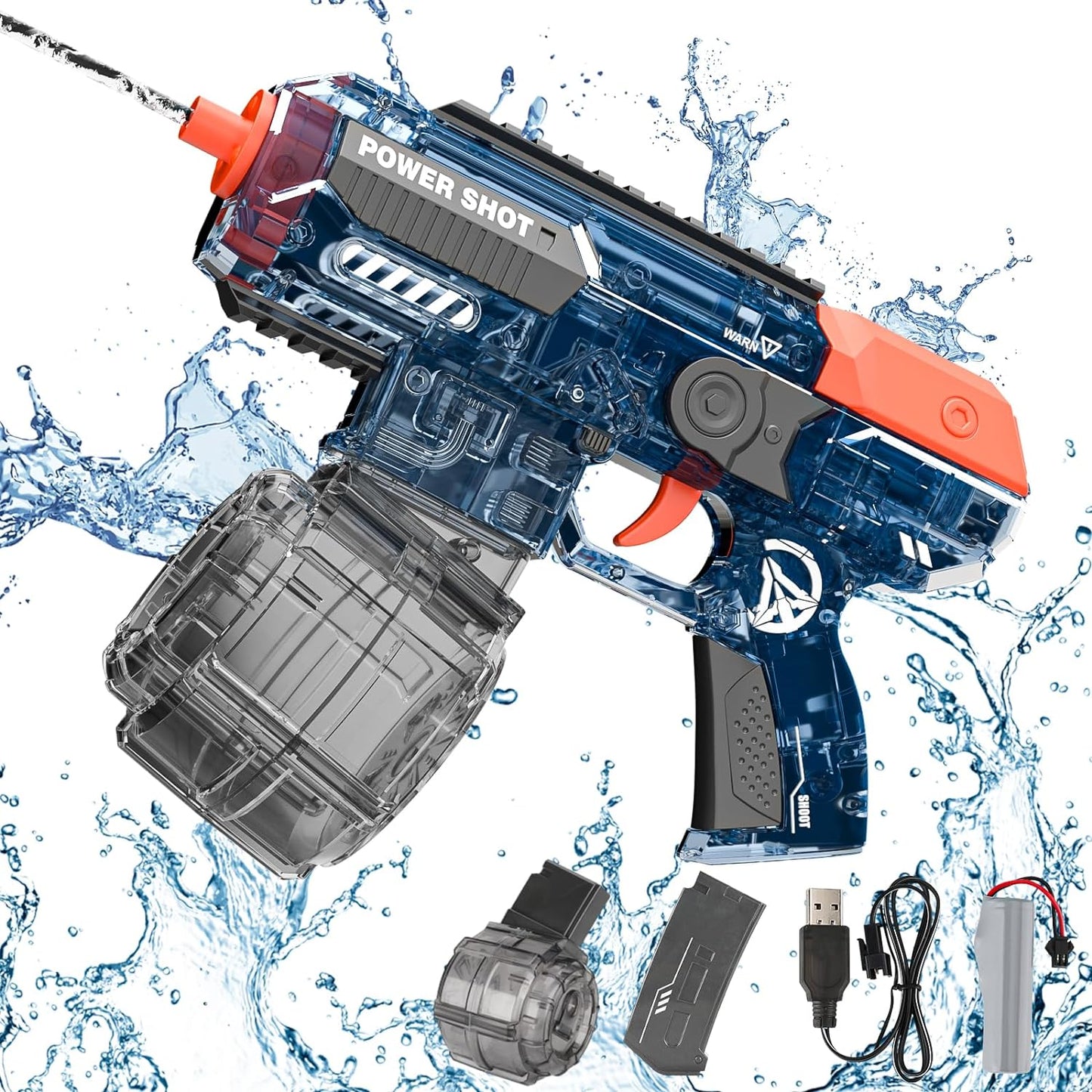 Uzi water gun with lithium battery