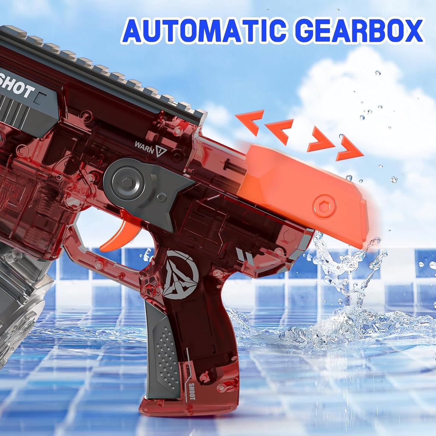 Uzi water gun with lithium battery