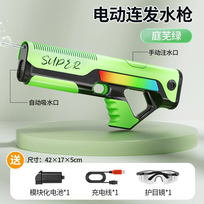 Fully automatic large capacity electric burst water gun