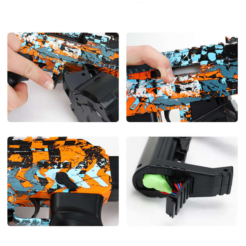 Graffiti Electric AK47 Drum Fed Gel Blaster Splatter Ball Gun-Kublai-Kublai