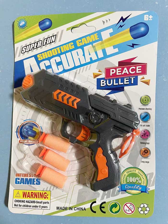 Super Fun Mnaual Foam Blaster Toy Gift for Kids-Kublai-orange-Kublai