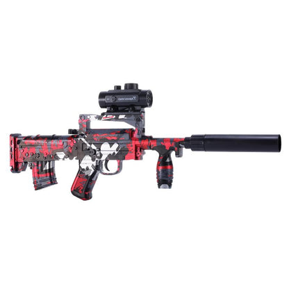 Groza Electric Hopper Feed Gel Ball Blaster-Kublai-red-Kublai