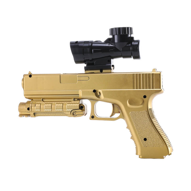 Electric Auto Gold Glock Hopper Fed Gel Ball Blaster Orbeez Shooter-Kublai-Kublai