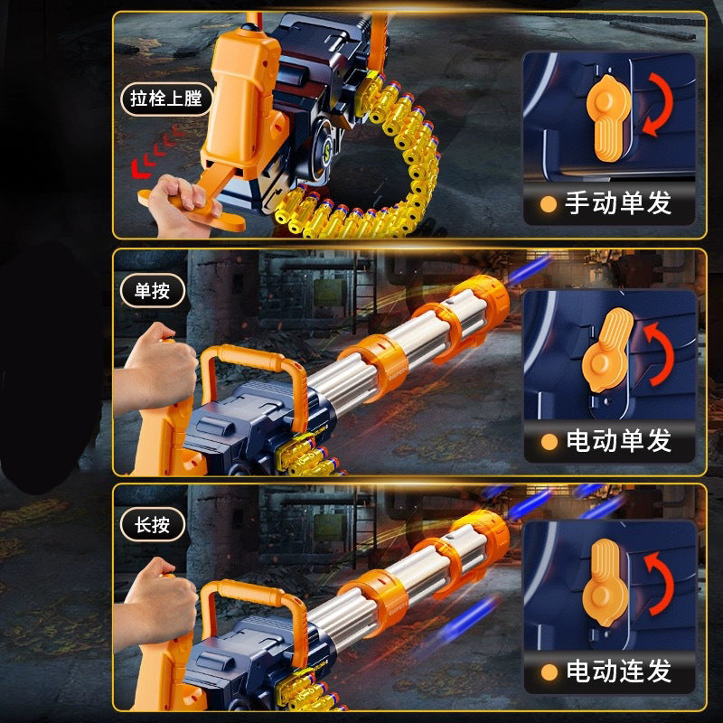 QC Large Electric Gatling Foam Dart Blaster