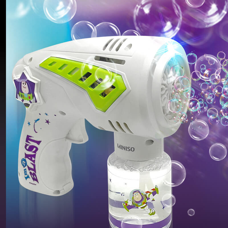 Buzz Lightyear Bubble Blower Toy Gun 10-Hole-Biu Blaster-Uenel