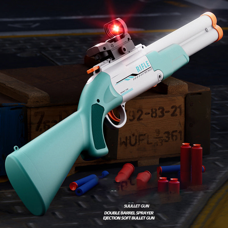 LeFan Double Barrel Shell Ejecting Foam Dart Blaster