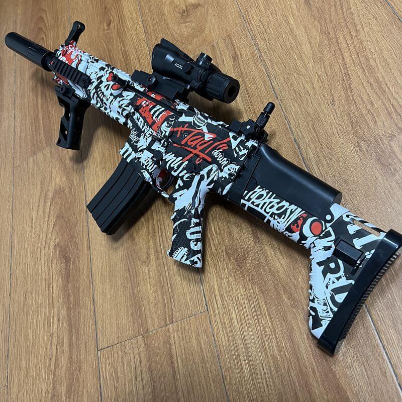 Electric Splatter Gel Ball Blaster Graffiti SCAR Toy Gun-Kublai-Kublai