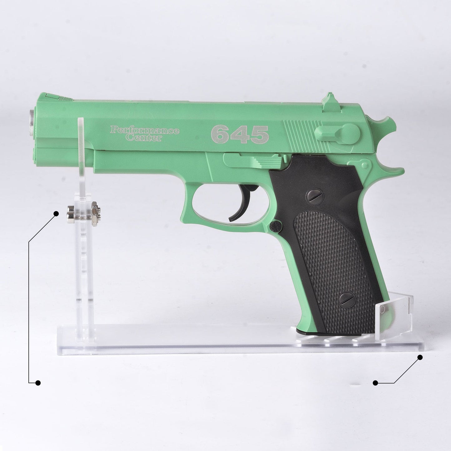 Acrylic Transparent Adjustable Pistol Toys Display Stand