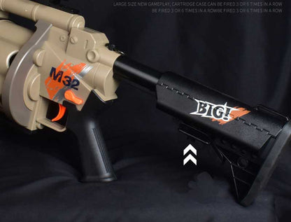 M32 6-Rounds Triple-Shots Grenade Launcher Foam Dart Blaster