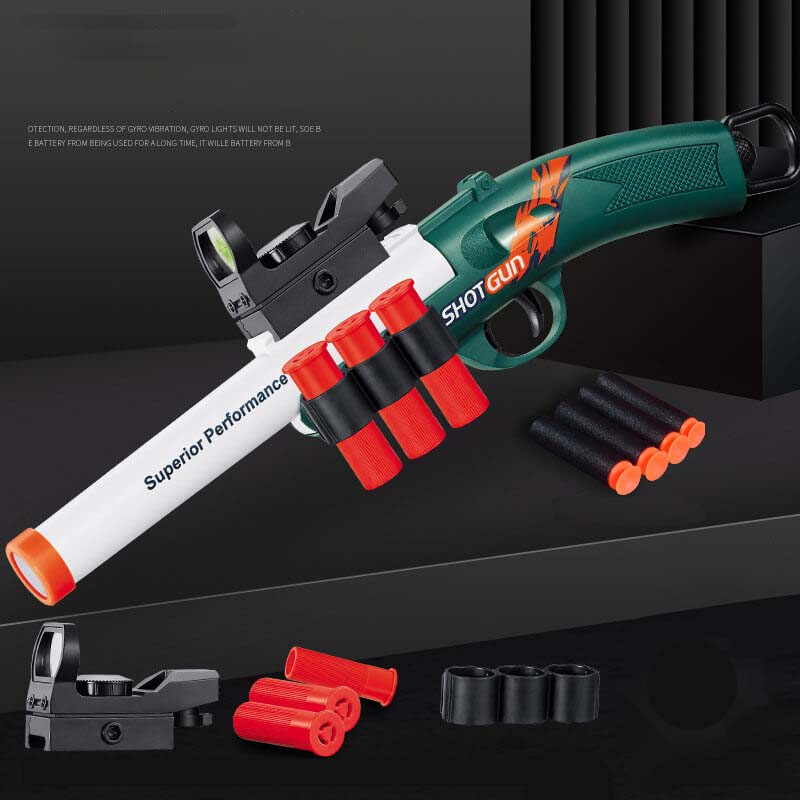 S686 Short Single Barrel Shell Eject Foam Blaster-Kublai-Green-Kublai