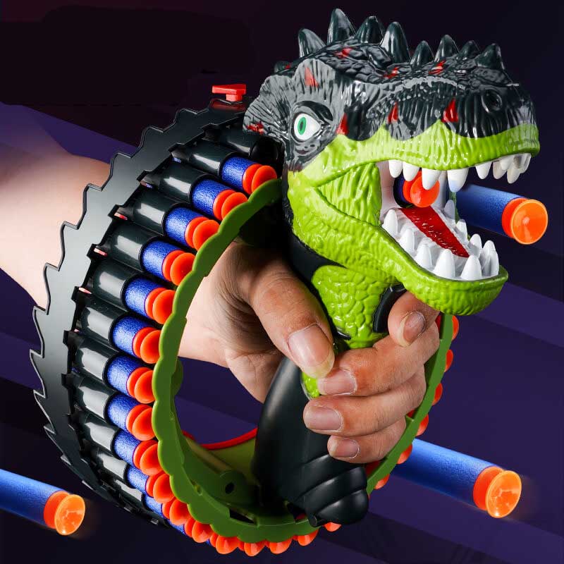 Dinosaur Electric Auto Wristband Rotating Foam Dart Blaster-Kublai-Kublai