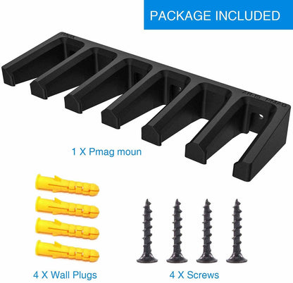 6 Slots Standard PMAG Wall Mount Mag Holder