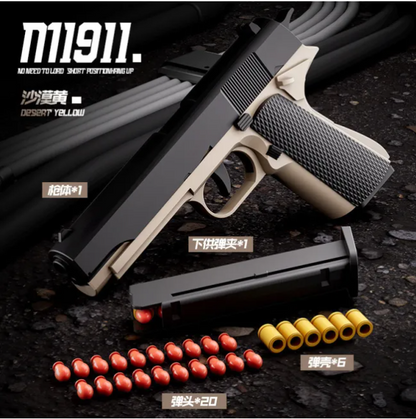 Mechanical burst M1911 soft bullet gun