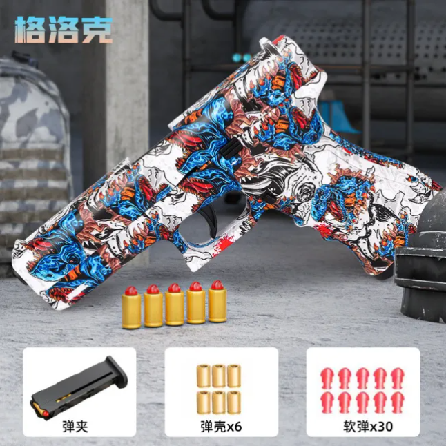 Mechanical burst Glock soft bullet gun