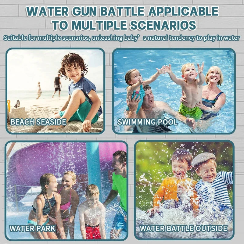 Summer Children's Electric Water Gun with Automatic Water Absorption and High Speed Continuous Fire