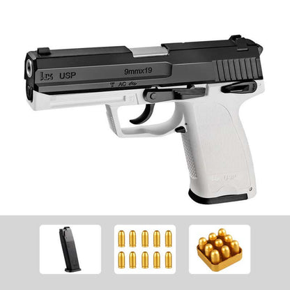 Hanke USP Laser Tag Shell Ejecting Blaster-Kublai-white-Kublai