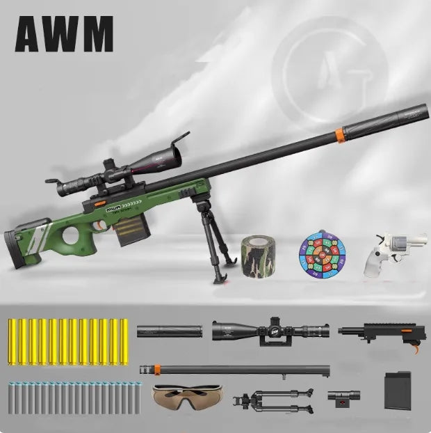 Lehui AWM Ejection sniper rifle foam blaster