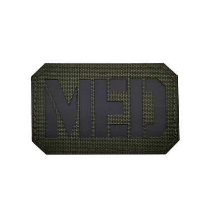 2x3.5 Inch Reflective MED Medic EMS EMT Patch Hook-Fastener Backing-Tactical Accessories-Kublai-green-Kublai