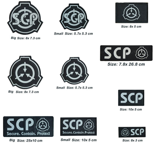 Special Containment Procedures Foundation Secure Contain Protect SCP Patches IR Badges Embroidery Applique