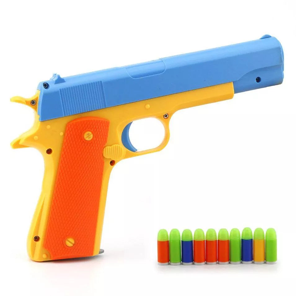 JiaYi 1911 EVA Dart Kids Toy Gun 1:1 Scale-foam blaster-Biu Blaster-blue-Uenel