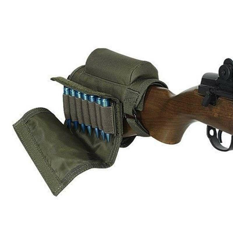 Tactical Rifle Buttstock Cheek Rest Riser Ammo Pouch Holder-Tactical Accessories-Kublai-Kublai